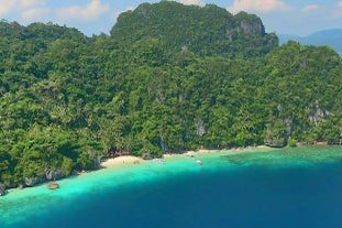 Aerial view of Bitaog Beach