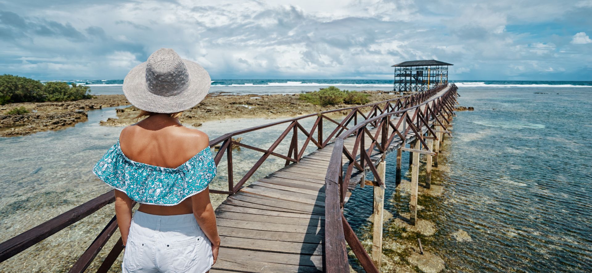 Capture views from Cloud 9 Boardwalk, one of the highlights of this Siargao Island package with airfare.