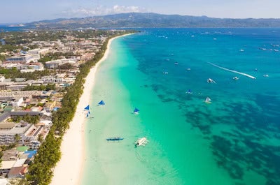 Aquanaut helmet diving experience in Boracay