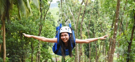 Enjoy a zipline adventure near Boracay Island with this activity