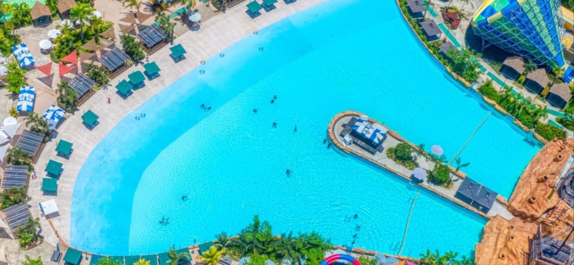 One of the pools in Seven Seas Waterpark