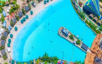 One of the pools in Seven Seas Waterpark