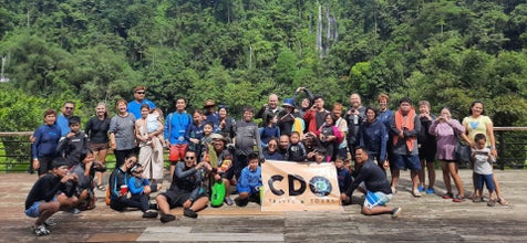 Tourists at Sinulom Falls in Cagayan de Oro