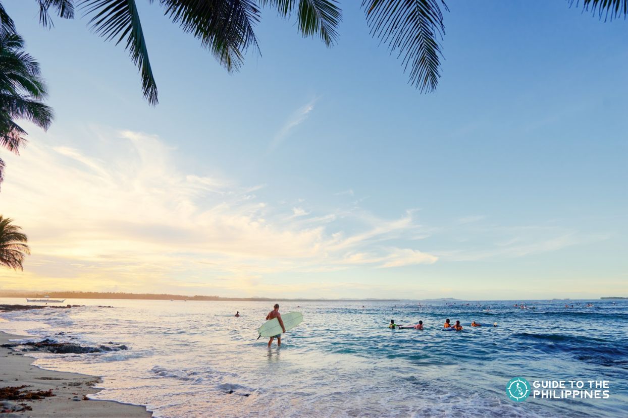 Surfers in Siargao