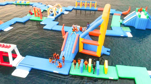 Day Pass to Inflatable Island Beach Club Resort