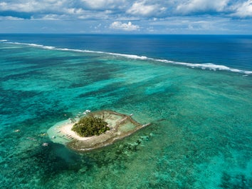 A boat in Apo Island, Dumaguete