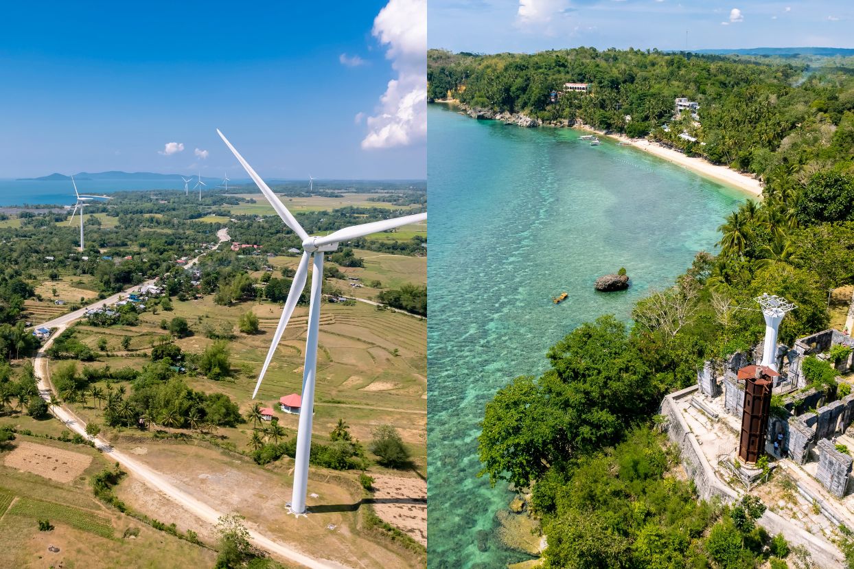 San Lorenzo Wind Farm and Guisi Lighthouse