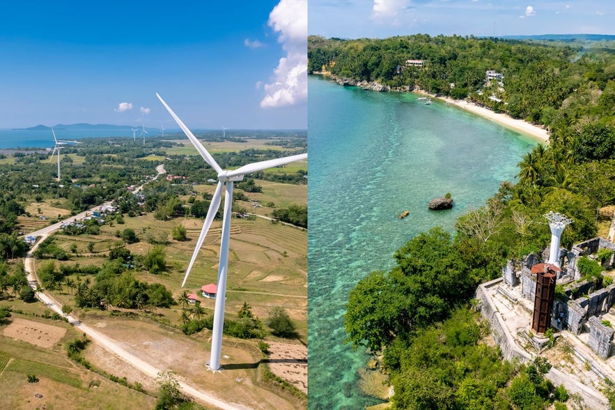 San Lorenzo Wind Farm and Guisi Lighthouse San Lorenzo Wind Farm and Guisi Lighthouse