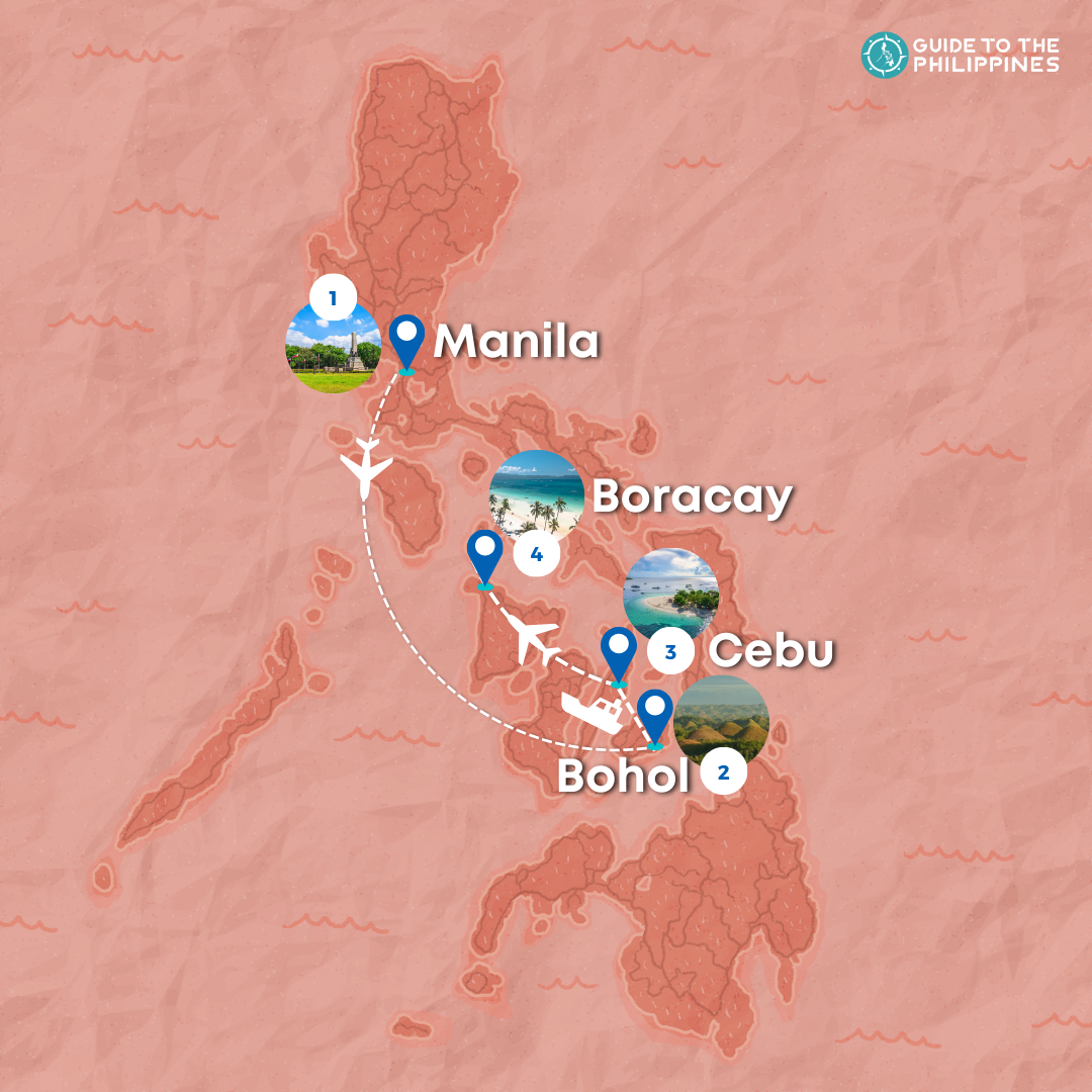 1-Week Cebu to Boracay & El Nido Best Beaches & Adventure Tour Itinerary Philippines from Manila