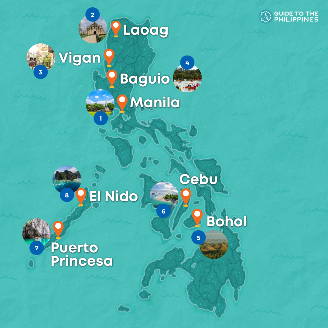 3-Week Epic Philippines Itinerary Tour to Palawan, Cebu, Bohol & North Luzon Package from Manila