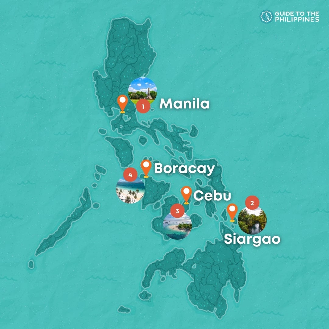1-Week Siargao to Cebu & Boracay Best Islands Tour Itinerary Philippines Package from Manila