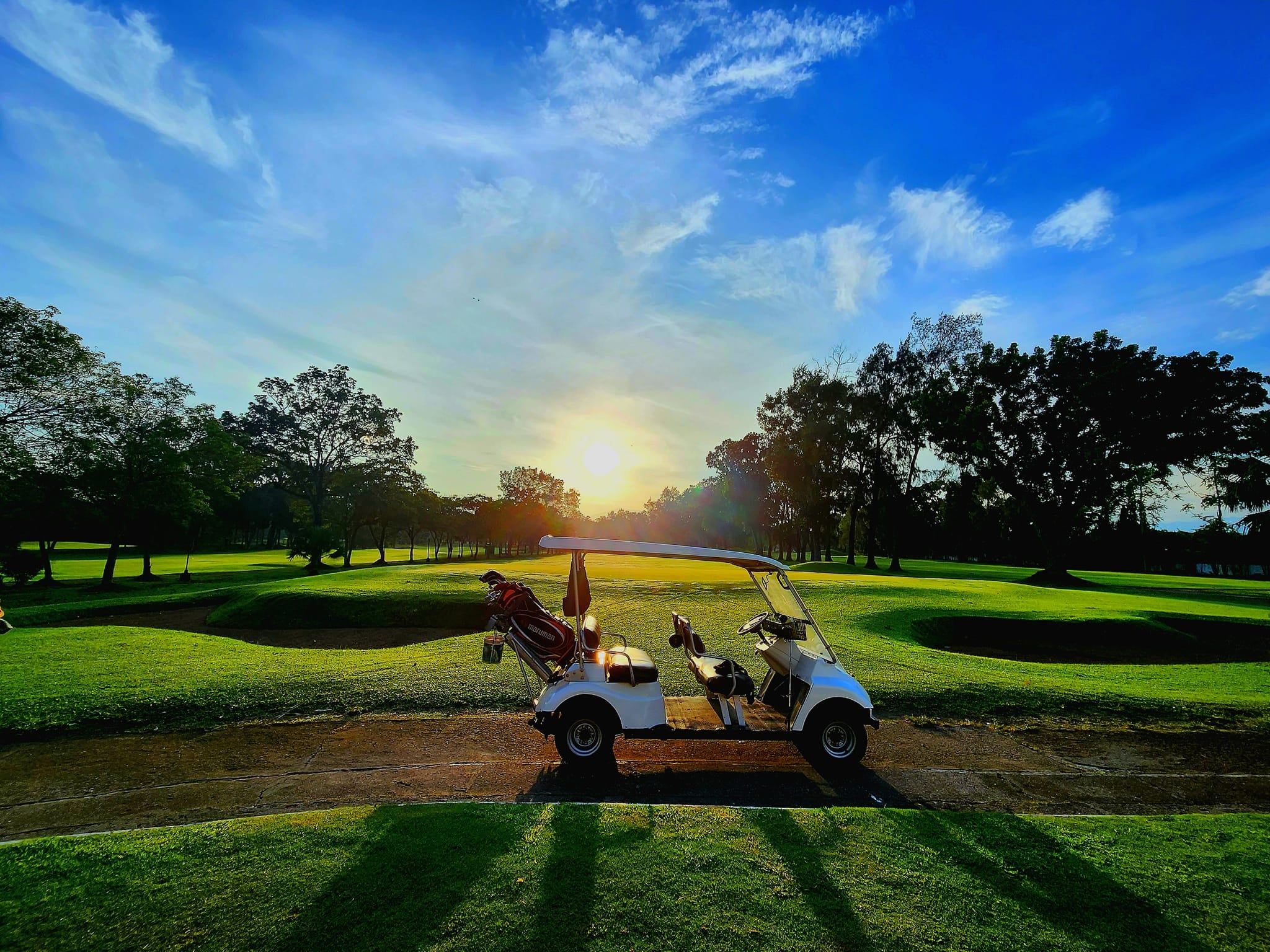 Golf cart at Negros Golf & Country Club