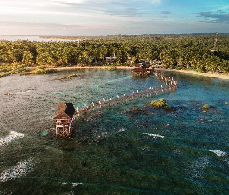 Cloud 9 boardwalk in Siargao Island