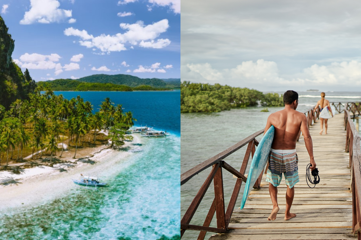 Pinagbuyatan Island and Surfers in Siargao main banner