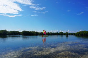 Sail across the calm waters of Great Sta. Cruz Island on a colorful vinta during this tour package in Zamboanga City.