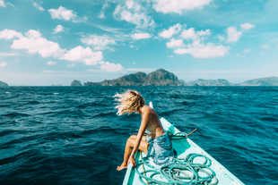 Tourist in El Nido Town