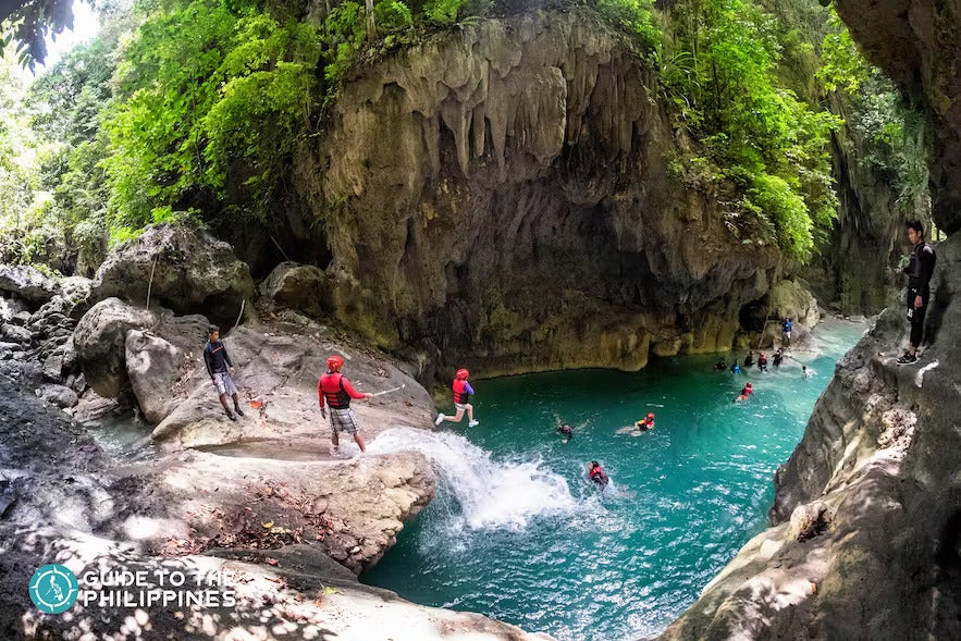 Canyoneering in Badian Cebu Canyoneering in Badian Cebu