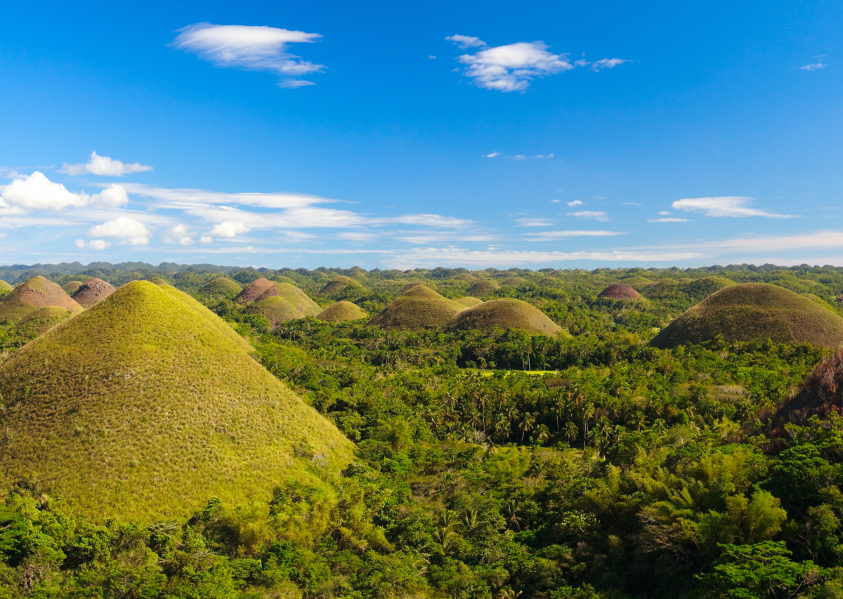 Chocolate Hills in Bohol Island