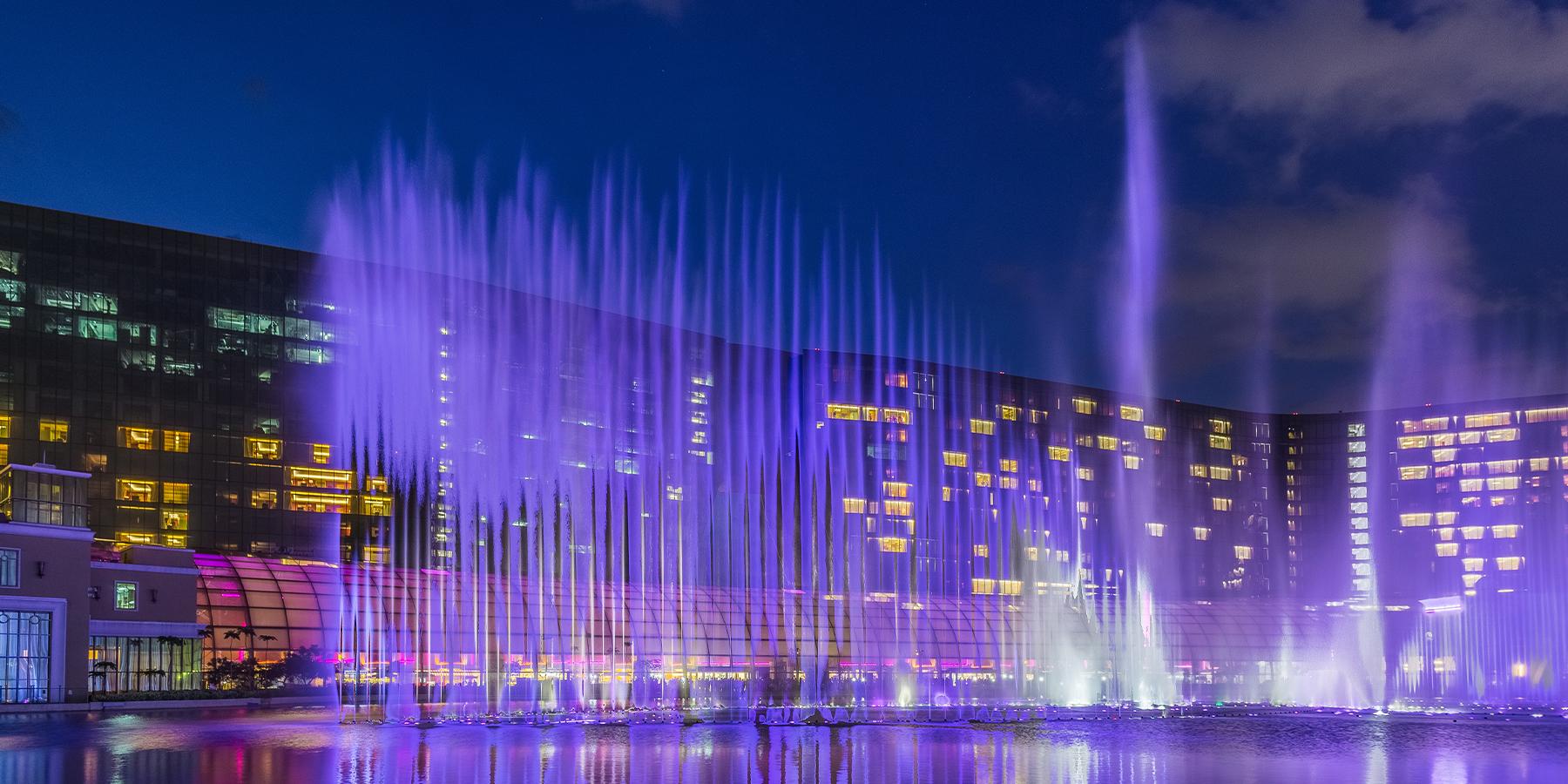 Fountain at Okada Hotel