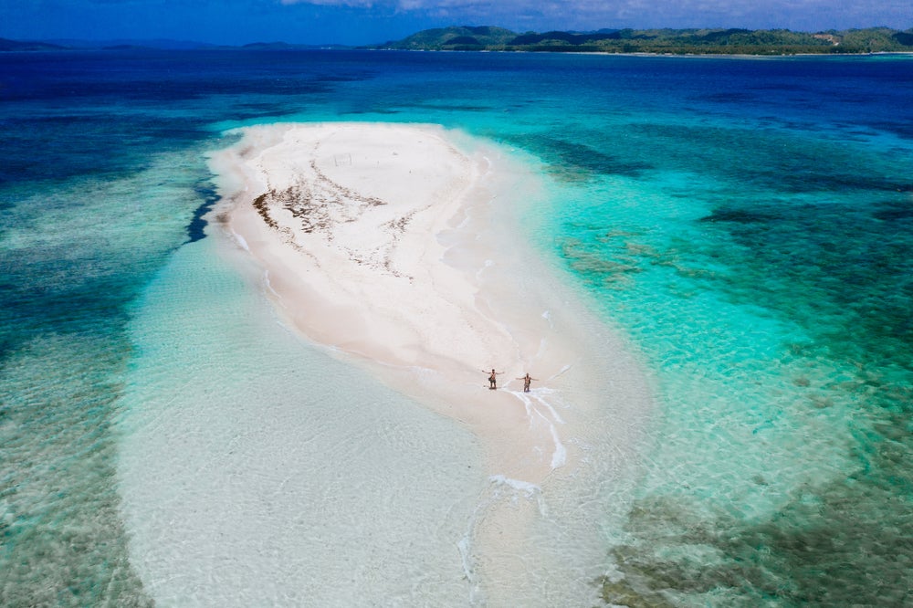 Naked Island, one of the stops you will visit during this Siargao Island hopping tour