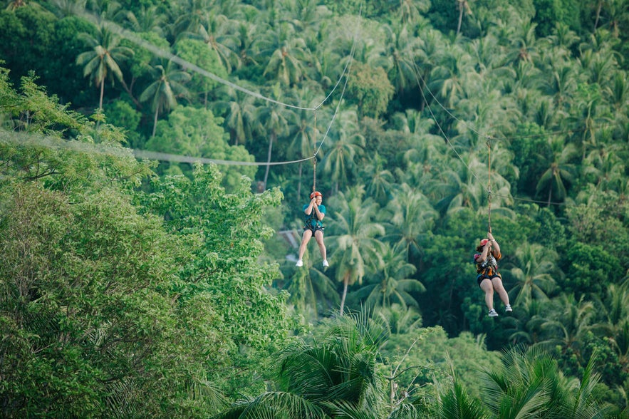 Zipline at Dakak Resort Zipline at Dakak Resort