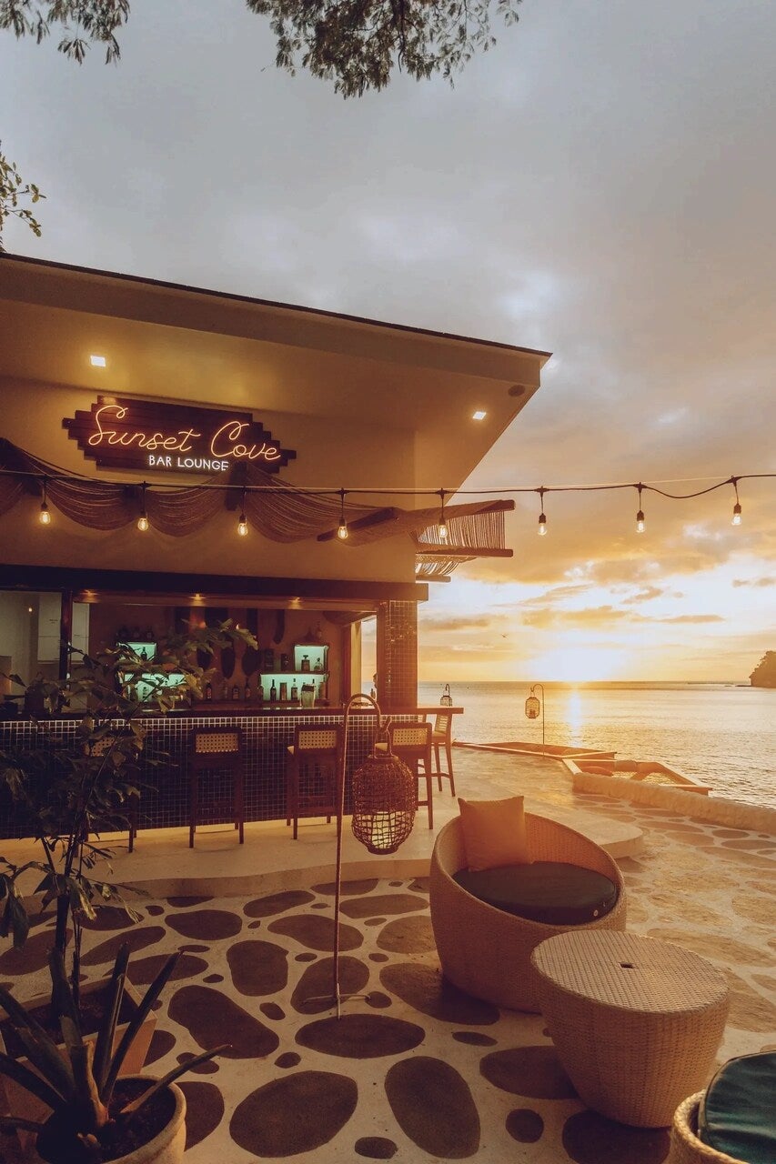 Villa Angelina Luxury Suites sunset cove bar lounge