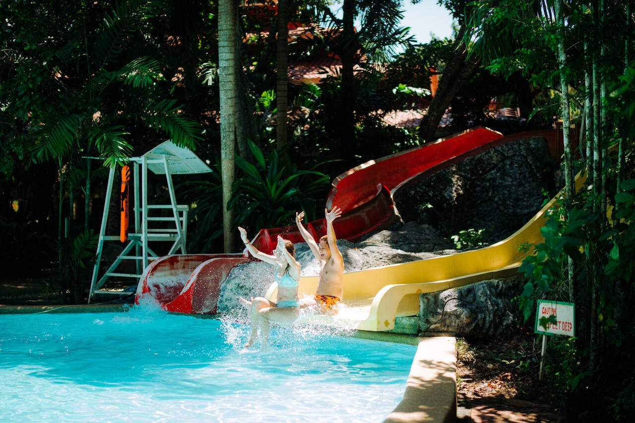 Having fun at pool in Dakak