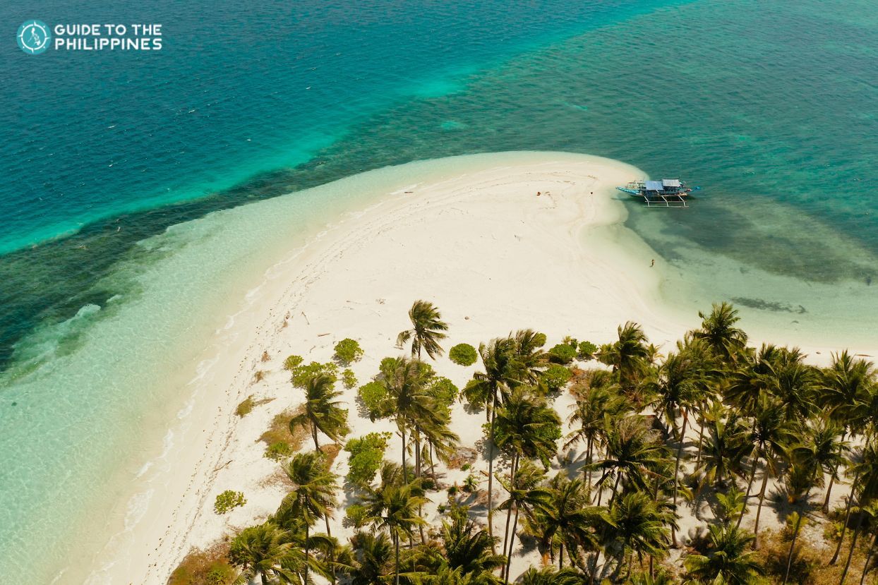 Sandy beach in Balabac, Palawan