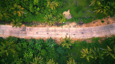 Aerial view of Siargao eSkateboard Tour with Guide & Safety Gear