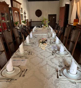 Traditional Filipino Attire Rental & 5-Course Ilocano Food at Villa Angela in Vigan City