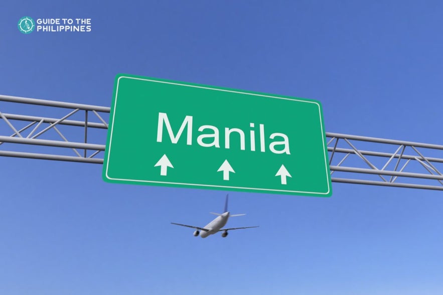 Airplane going to Manila Airplane going to Manila