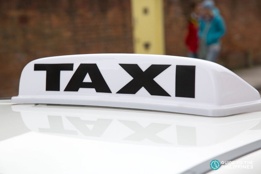 White taxi in the Philippines White taxi in the Philippines