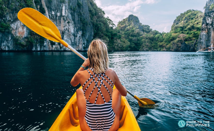 Kayaking in El Nido Palawan Kayaking in El Nido Palawan