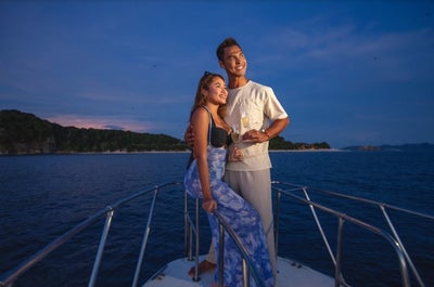 Guest getting a massage service from the Glow Spa of Club