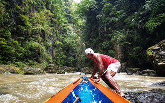 Take a refreshing dip at Pagsanjan Falls