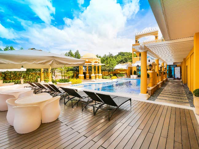 Pool view at Sunlight Hotel Coron