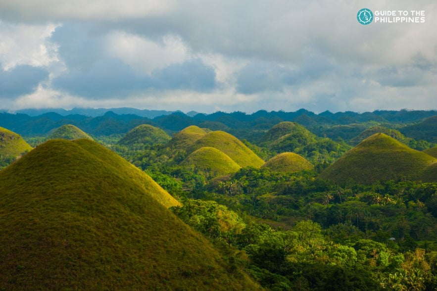 Chocolate Hills Bohol in rainy season Chocolate Hills Bohol in rainy season