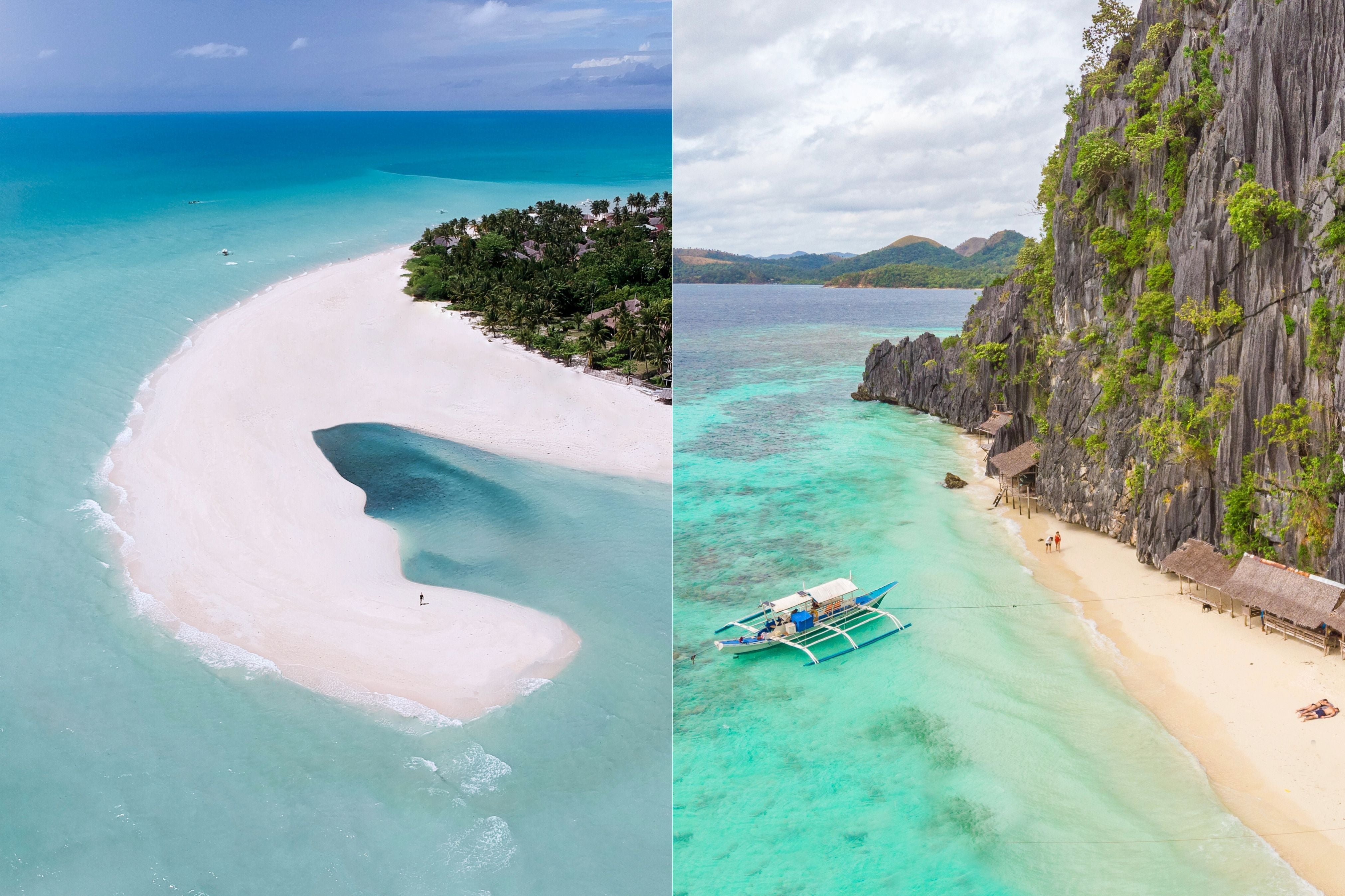 Places like El Nido in the Philippines
