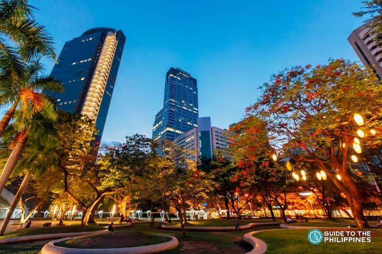 See the Triangle Garden in Makati