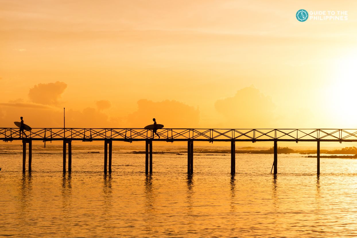 Cloud 9 boardwalk in Siargao