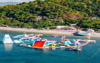 Enjoy a lively Subic Bay beach resort day tour filled with fun activities at Inflatable Island.