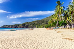 A beautiful beach you can visit in this Puerto Princesa City tour package
