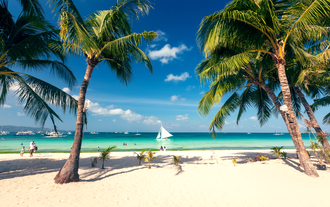 중식 및 스노클링 패키지가 포함된 보라카이 섬 호핑 일반 단체 투어