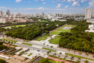 Bird's eye view of Manila City