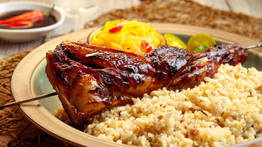 Chicken Inasal, a Filipino-style BBQ