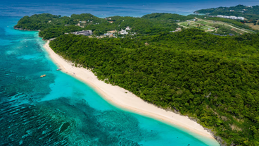 Puka Beach in Boracay Island, Philippines