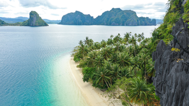 Pristine island in El Nido Town, Palawan