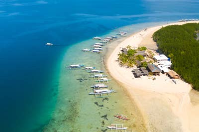 Tourist in El Nido Town, Palawan Island