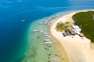 Tourist in El Nido Town, Palawan Island