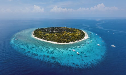 Pristine clear waters of Virgin Island, Bohol